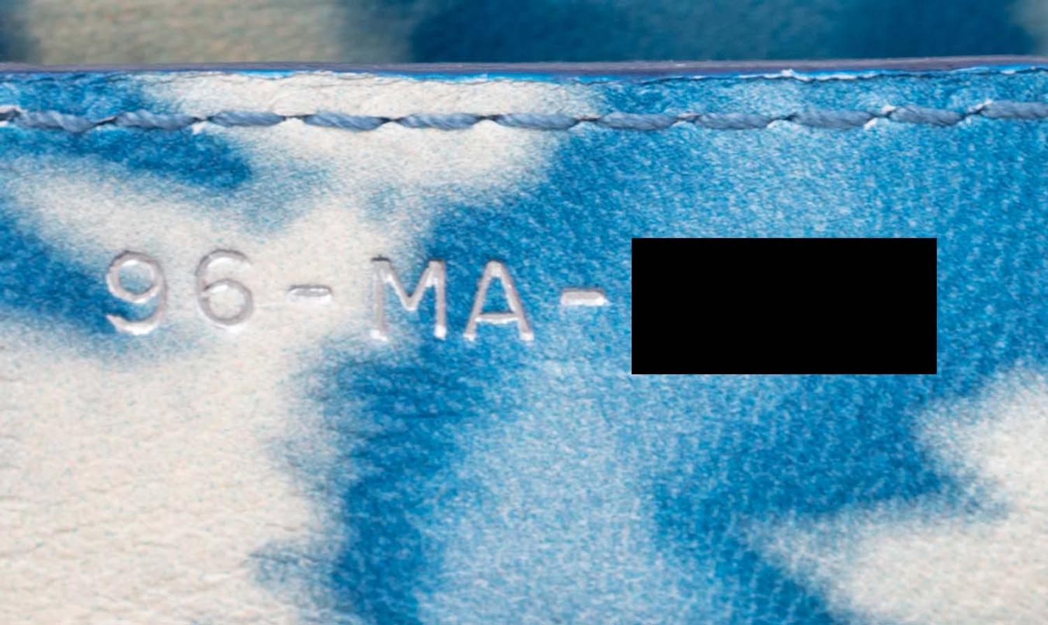 Christian Dior Blue Tie-Dye Effect Small Lady Dior Bag, 2011