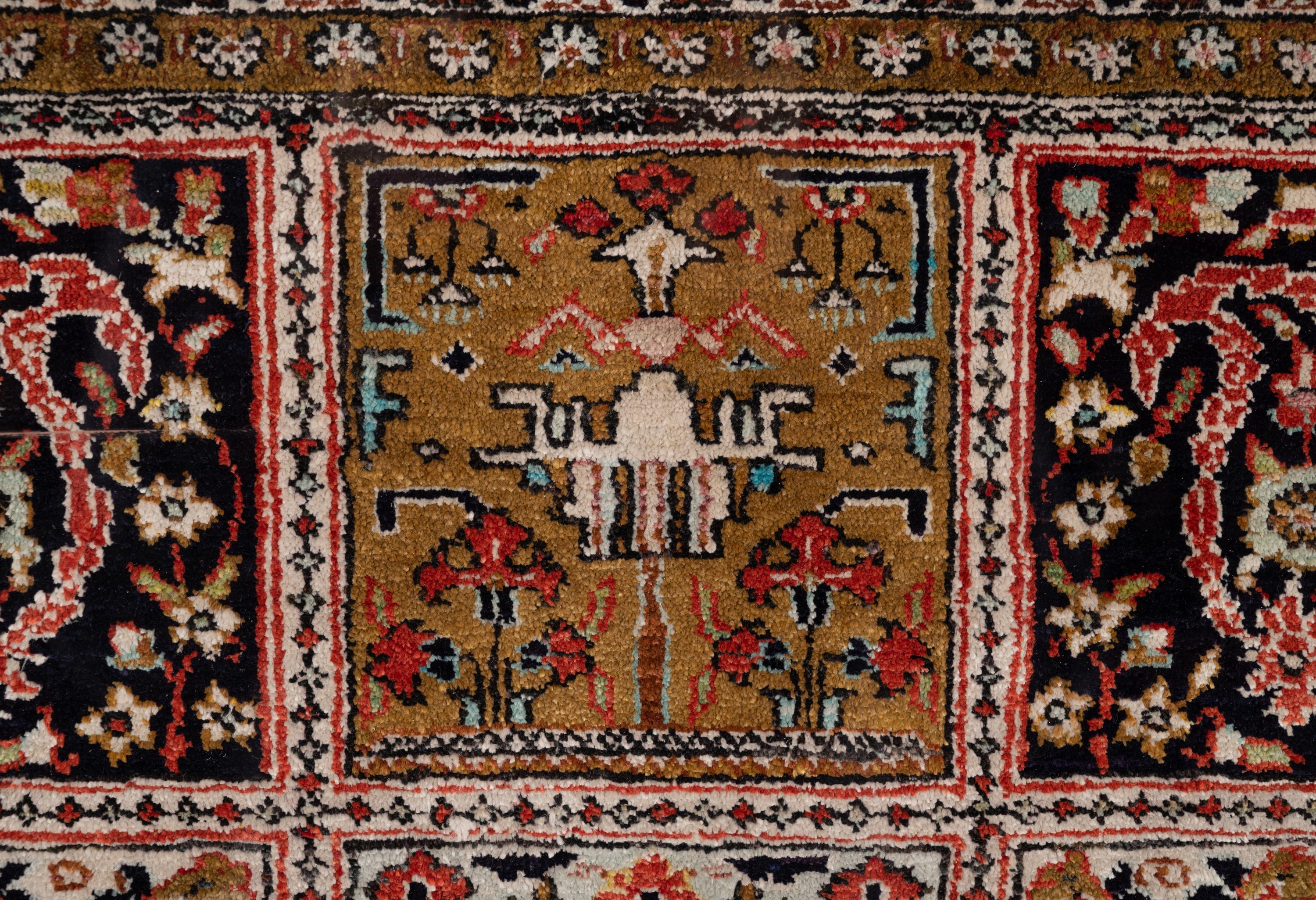 A Framed Bakhtiari Wool Rug