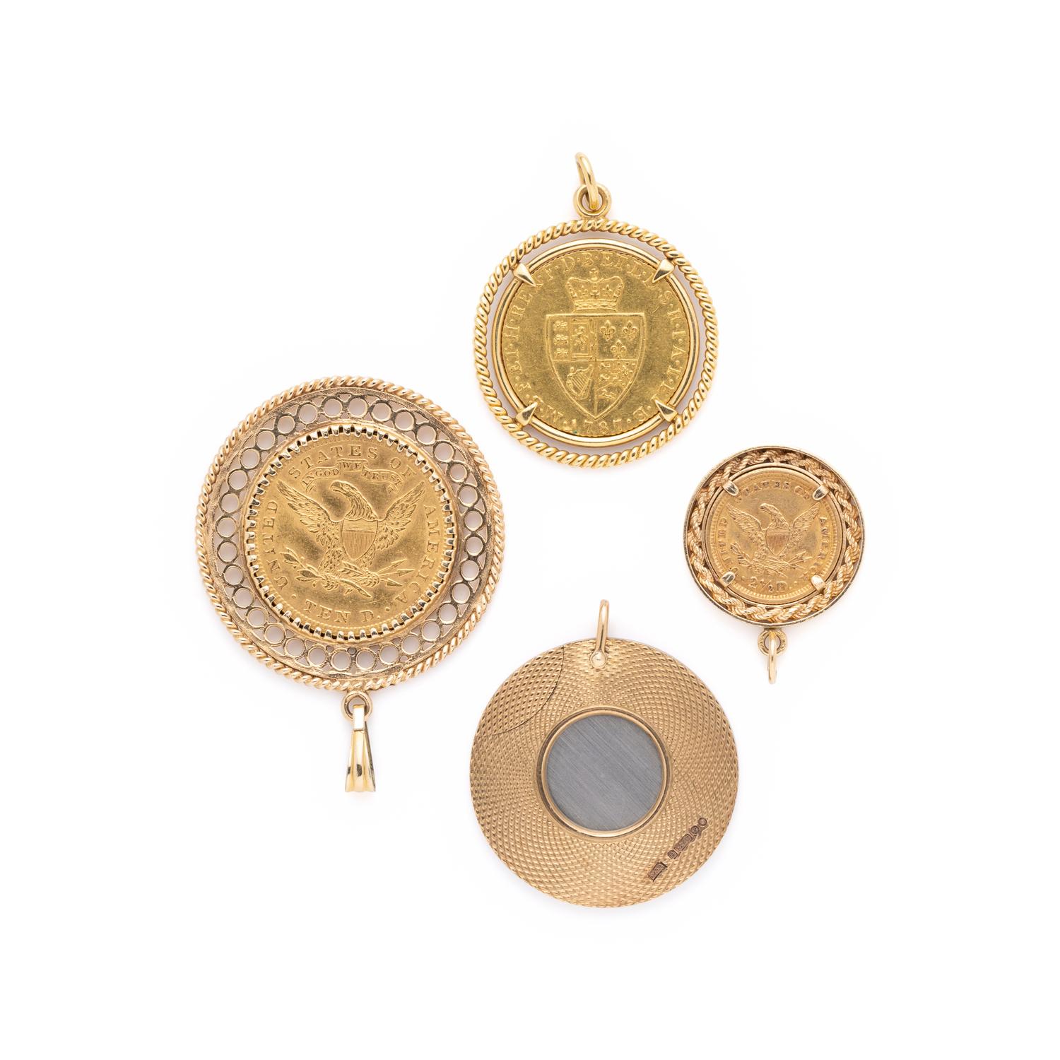 COLLECTION OF YELLOW GOLD CHARMS