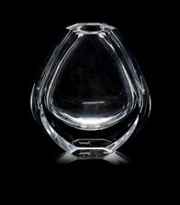 A Baccarat Vase Height 7 1/4 inches.