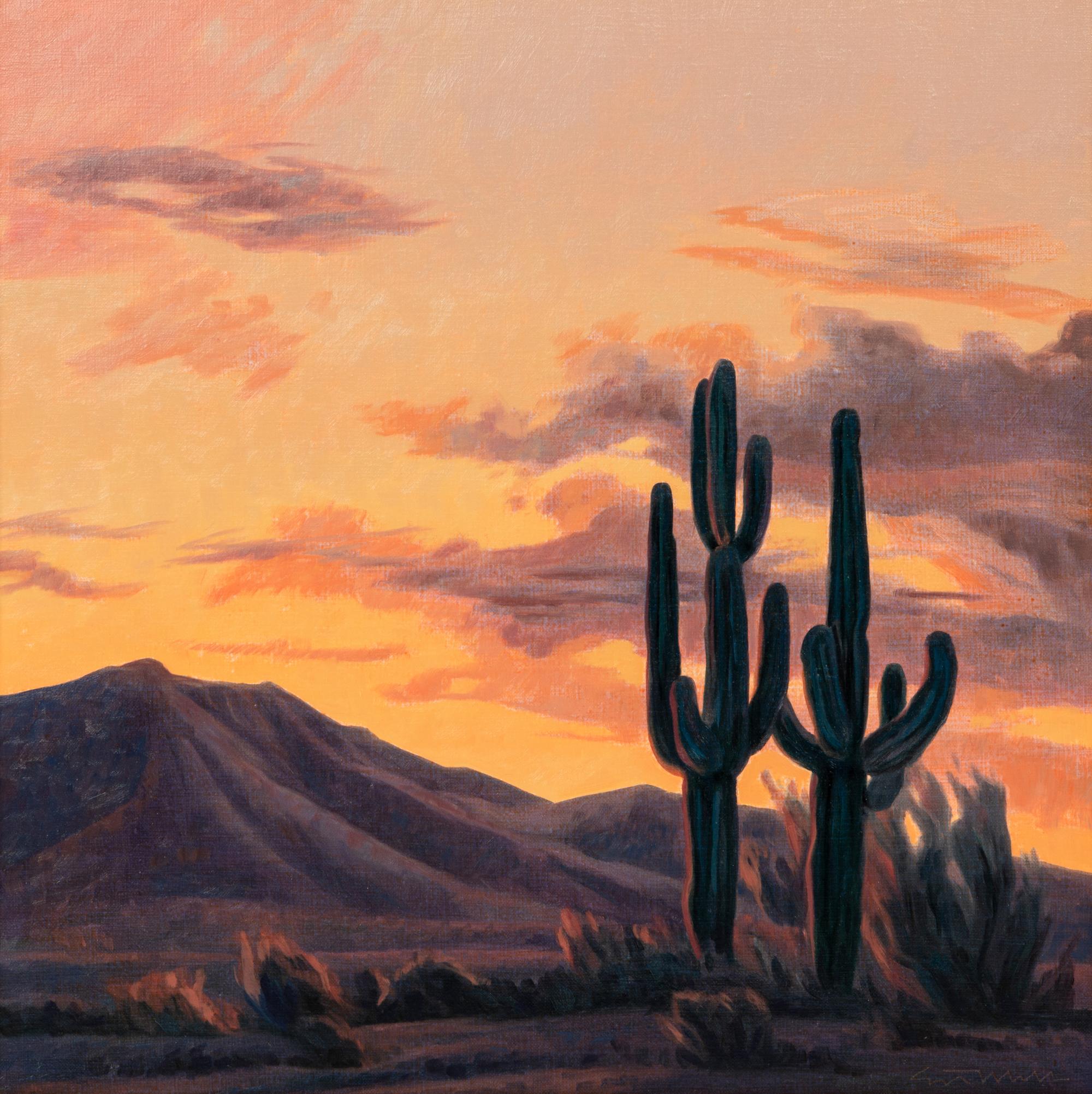 Two Saguaros
