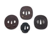 Four Inlaid Tsuba