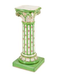 A Continental Ceramic Pedestal