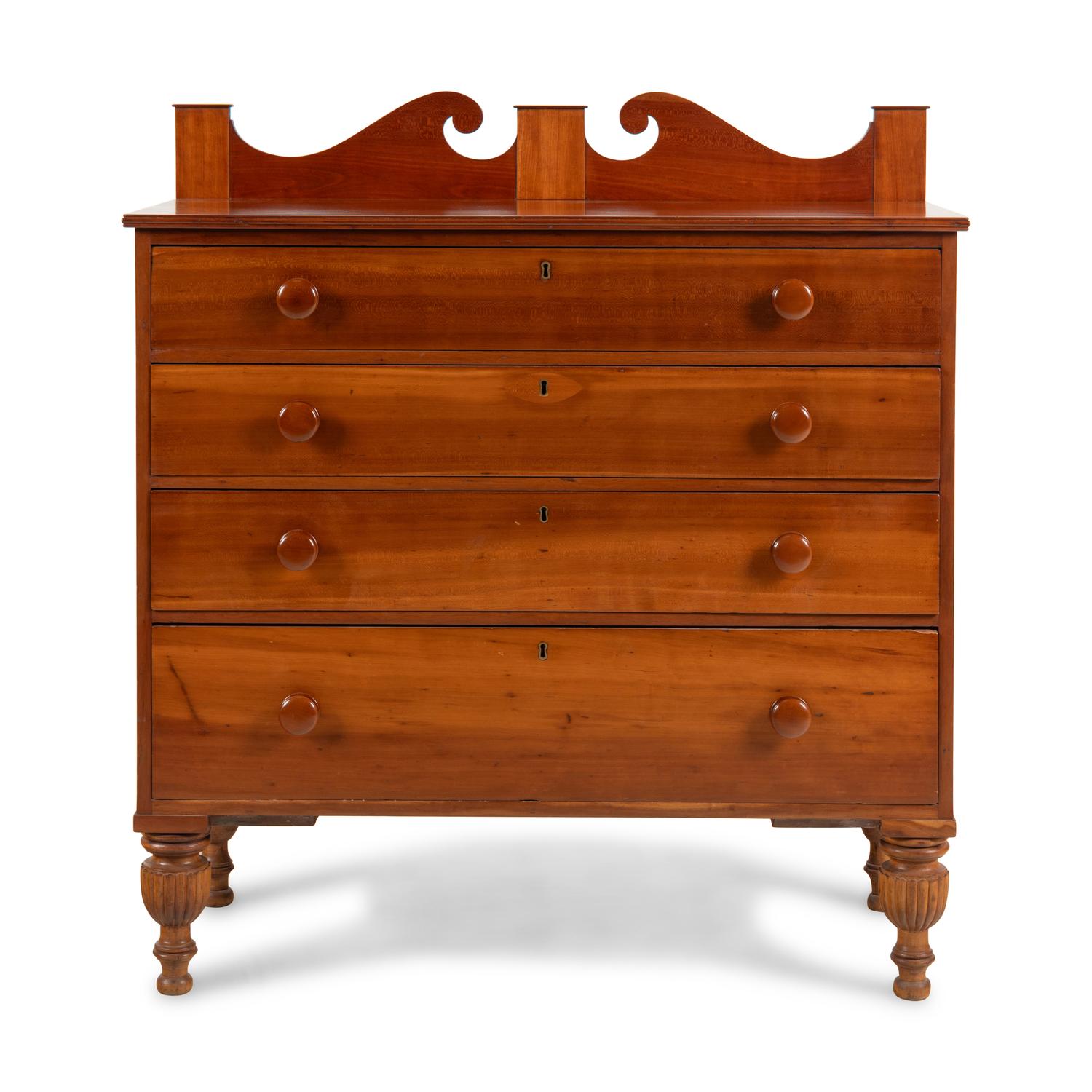 An American Cherrywood Chest of Drawers