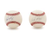 A Group of 20 Signed Hall of Fame Baseballs,