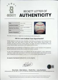 A Collection of St. Louis Cardinals Team Signed Autograph Baseballs (Beckett Authenticaiton Services)