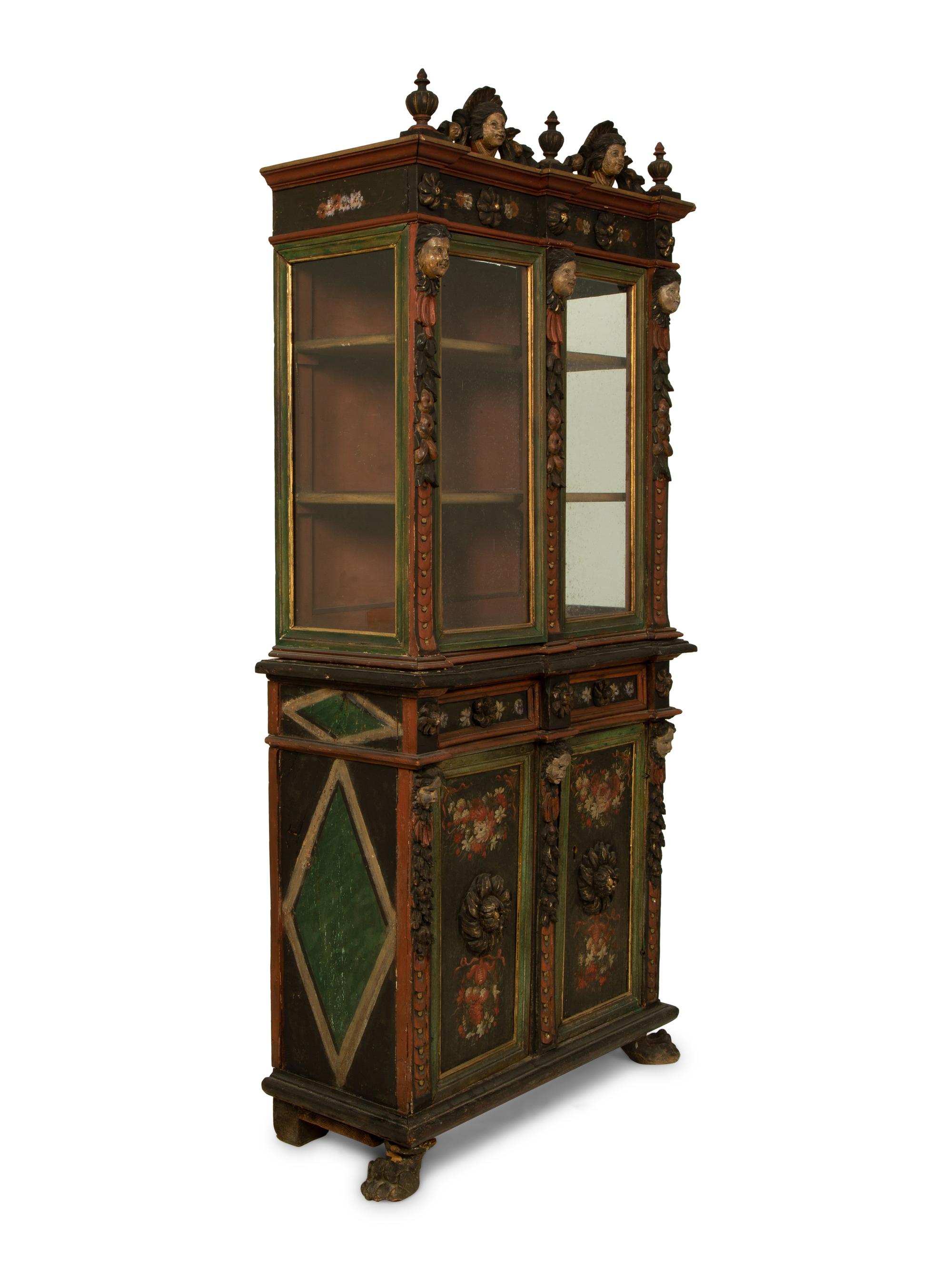 An Italian Neoclassical Style Painted Bookcase — 19TH CENTURY