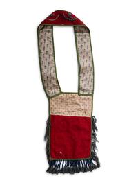 Cree Beaded Wool Bandolier Bag, Diminutive