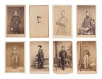 [CIVIL WAR]. A group of assorted photographs, many featuring Civil War soldiers.
