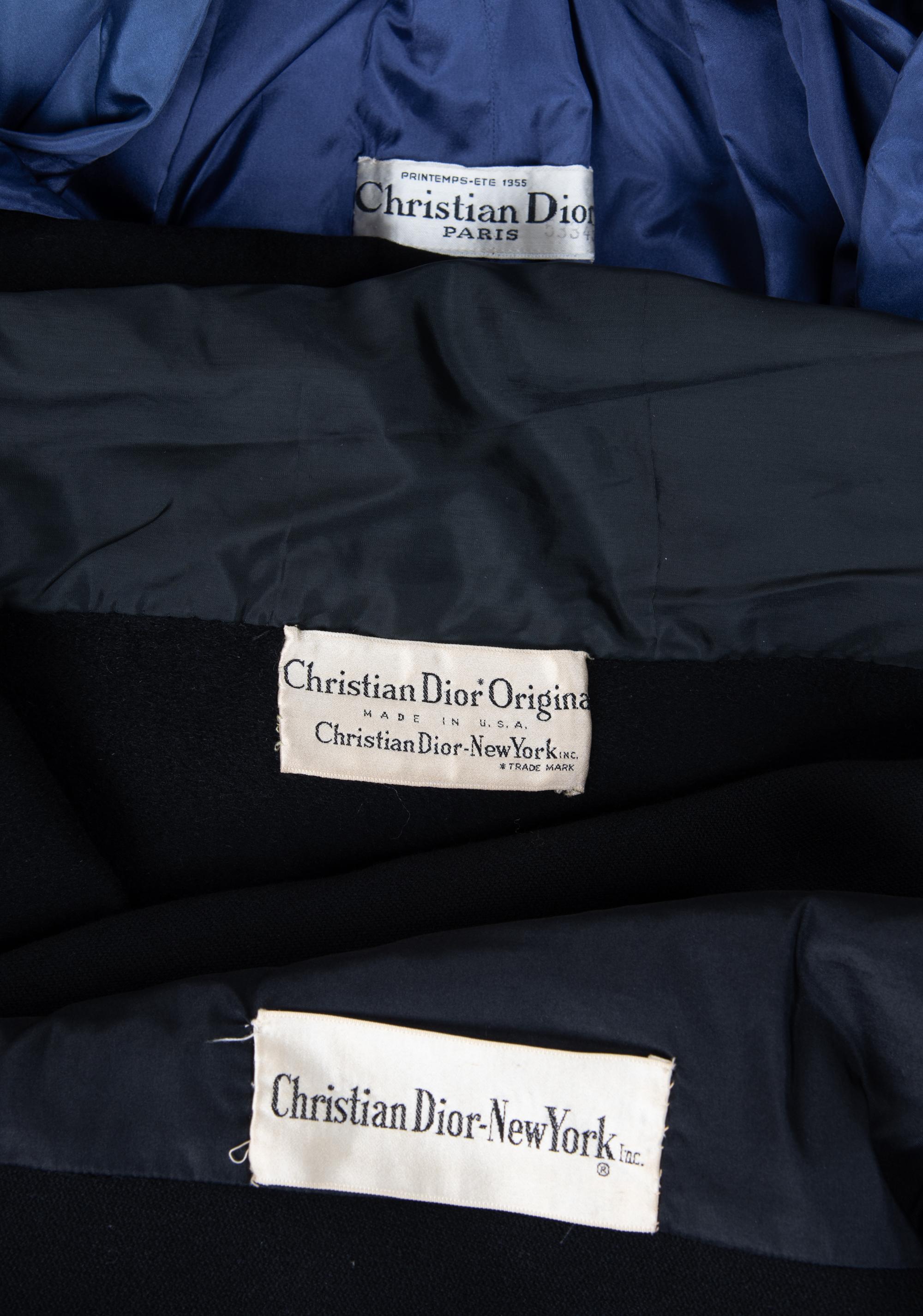 Three Christian Dior Coats, Including One Haute Couture, 1950s-60s