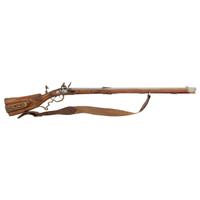 Carved Contemporary Flintlock Jaeger Rifle