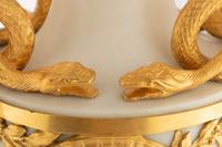 A Pair of Gilt Bronze Mounted Marble Lamps