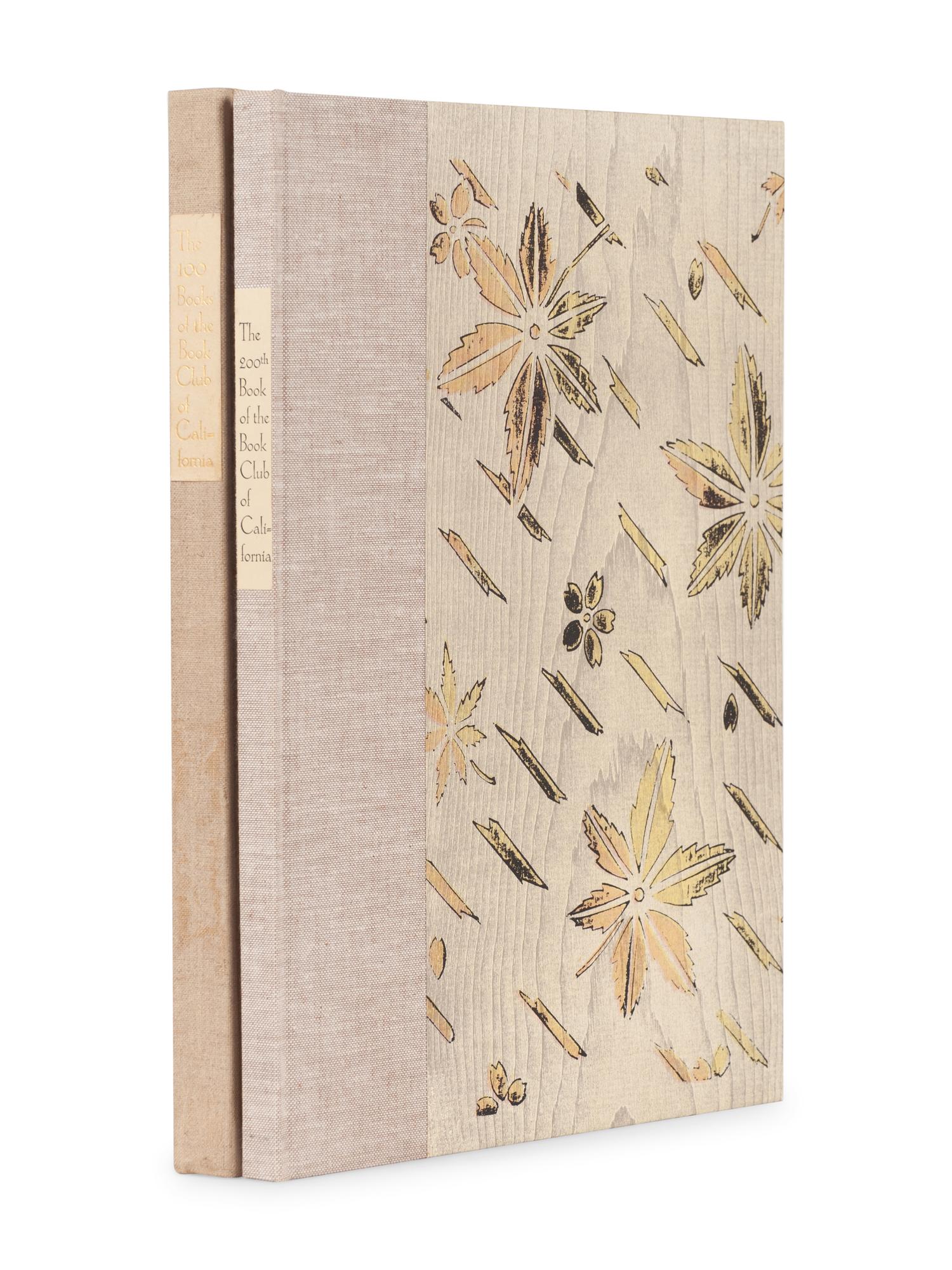 [BOOK CLUB OF CALIFORNIA]. MAGEE, David (1905-1977). The Hundredth Book. A Bibliography of the Publications of the Book Club of California & A History of the Club. San Francisco: Grabhorn Press for the Book Club of California, 1958.
