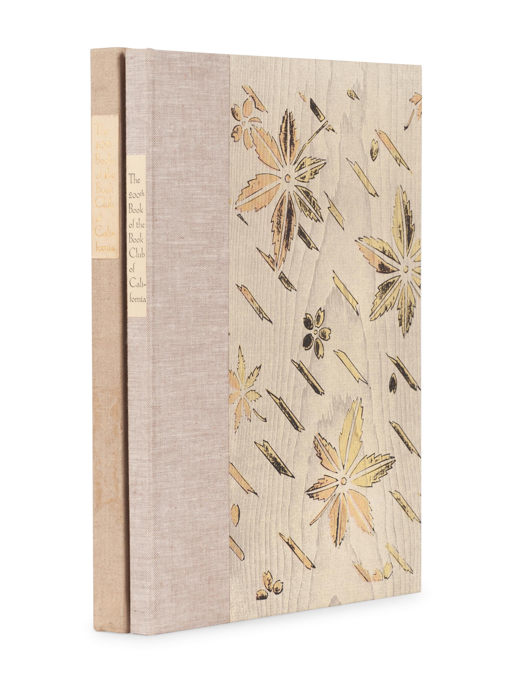 [BOOK CLUB OF CALIFORNIA]. MAGEE, David (1905-1977). The Hundredth Book. A Bibliography of the Publications of the Book Club of California & A History of the Club. San Francisco: Grabhorn Press for the Book Club of California, 1958.