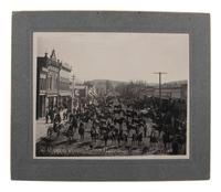 [EARLY PHOTOGRAPHY] -- [WESTERN AMERICANA]. A group of 3 photographs of western subjects and scene, incl. a frontiersman, gamblers, and a Washington state horse show.