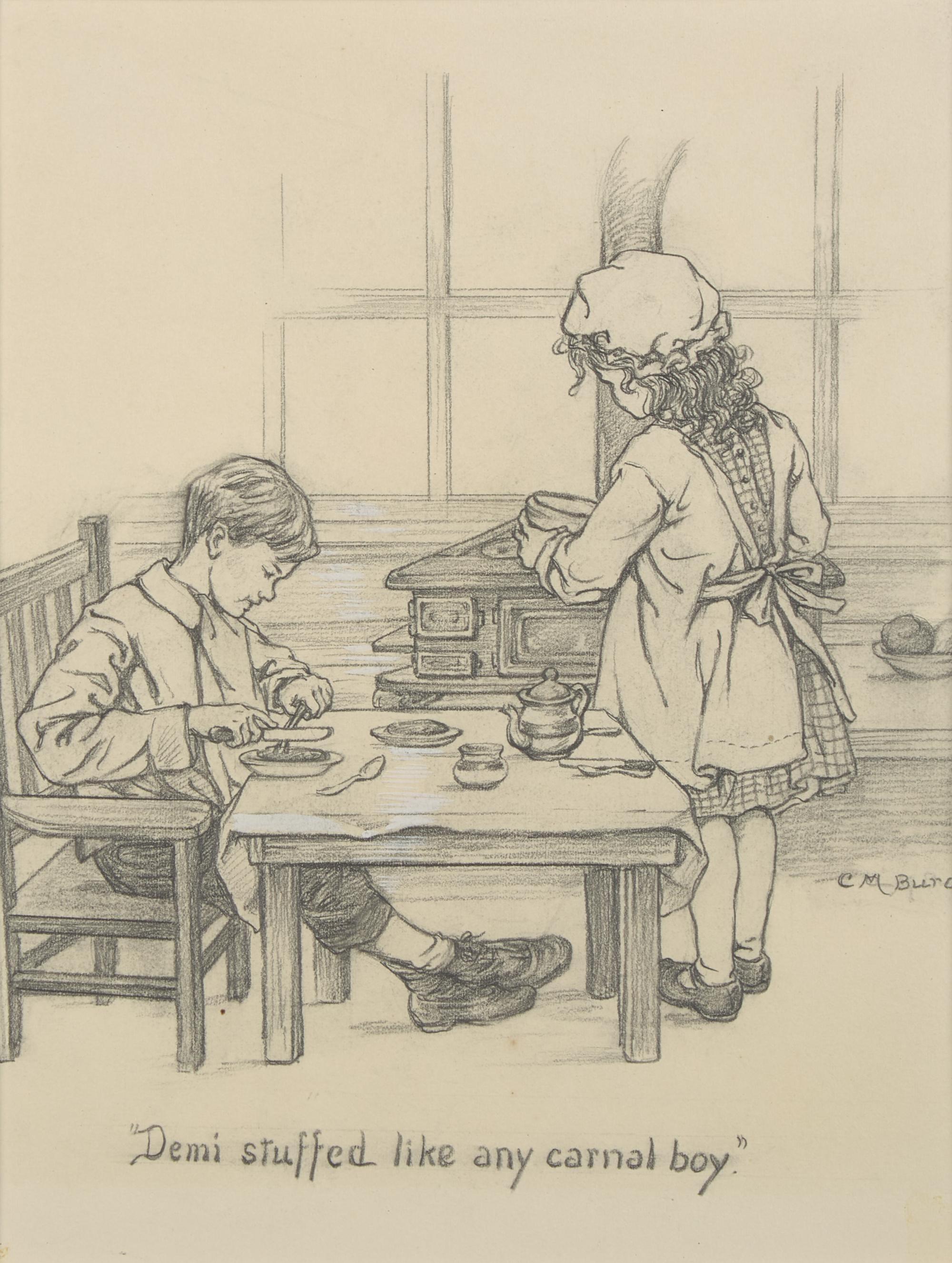 Little Men, Silas Tells His Story by the Fire, 1928 ; Together with Four Other Works (Five Works Total)