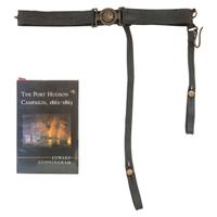 Civil War Era Sword Belt with Museum Grade Replica Belt Plate in Display Box with Book