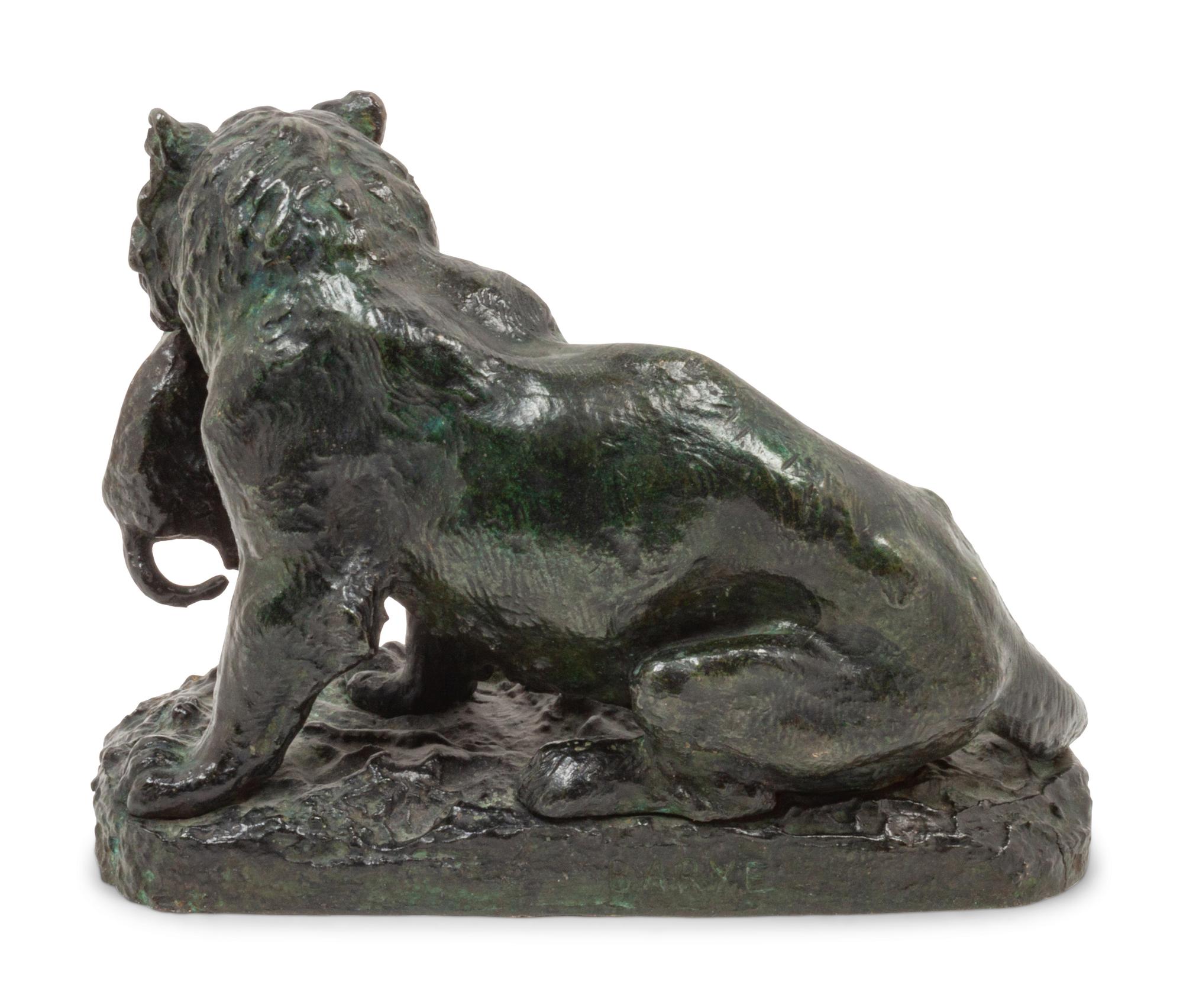 Lion with a Cub in Mouth , late 19th Century