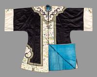 A Black Ground Embroidered Silk Lady's Jacket