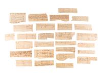 [REVOLUTIONARY WAR]. A group of documents related to Revolutionary War-era figures including signatures of Daniel Brodhead and O.H. Williams.