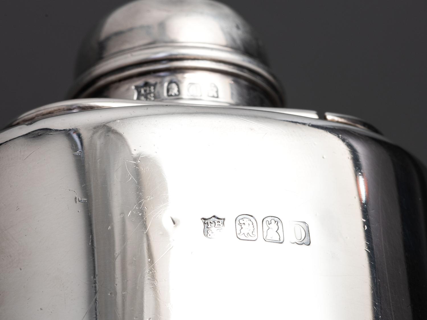 An English Silver Tea Caddy