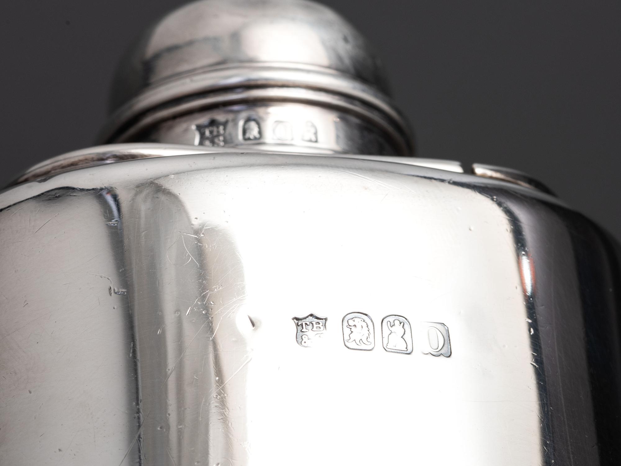 An English Silver Tea Caddy