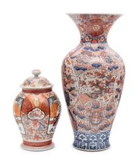17 Japanese Porcelain Articles, together with Two Japanese Imari Vessels