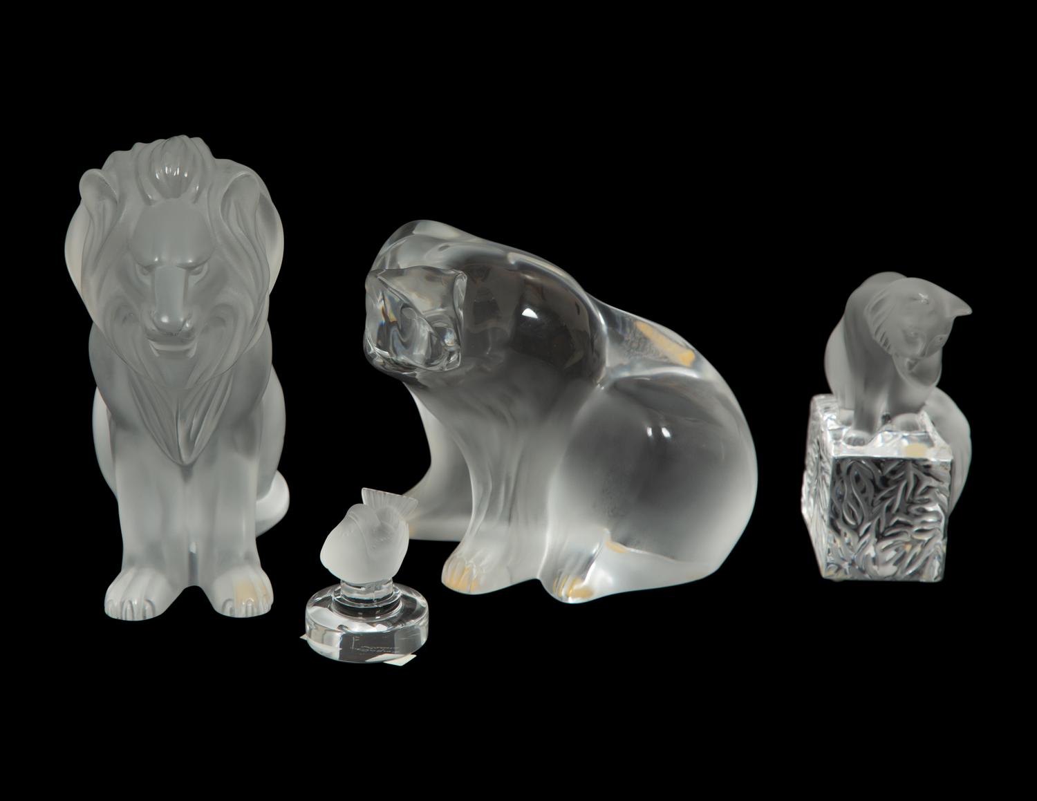 A Collection of Lalique Animal Figures