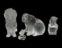 A Collection of Lalique Animal Figures