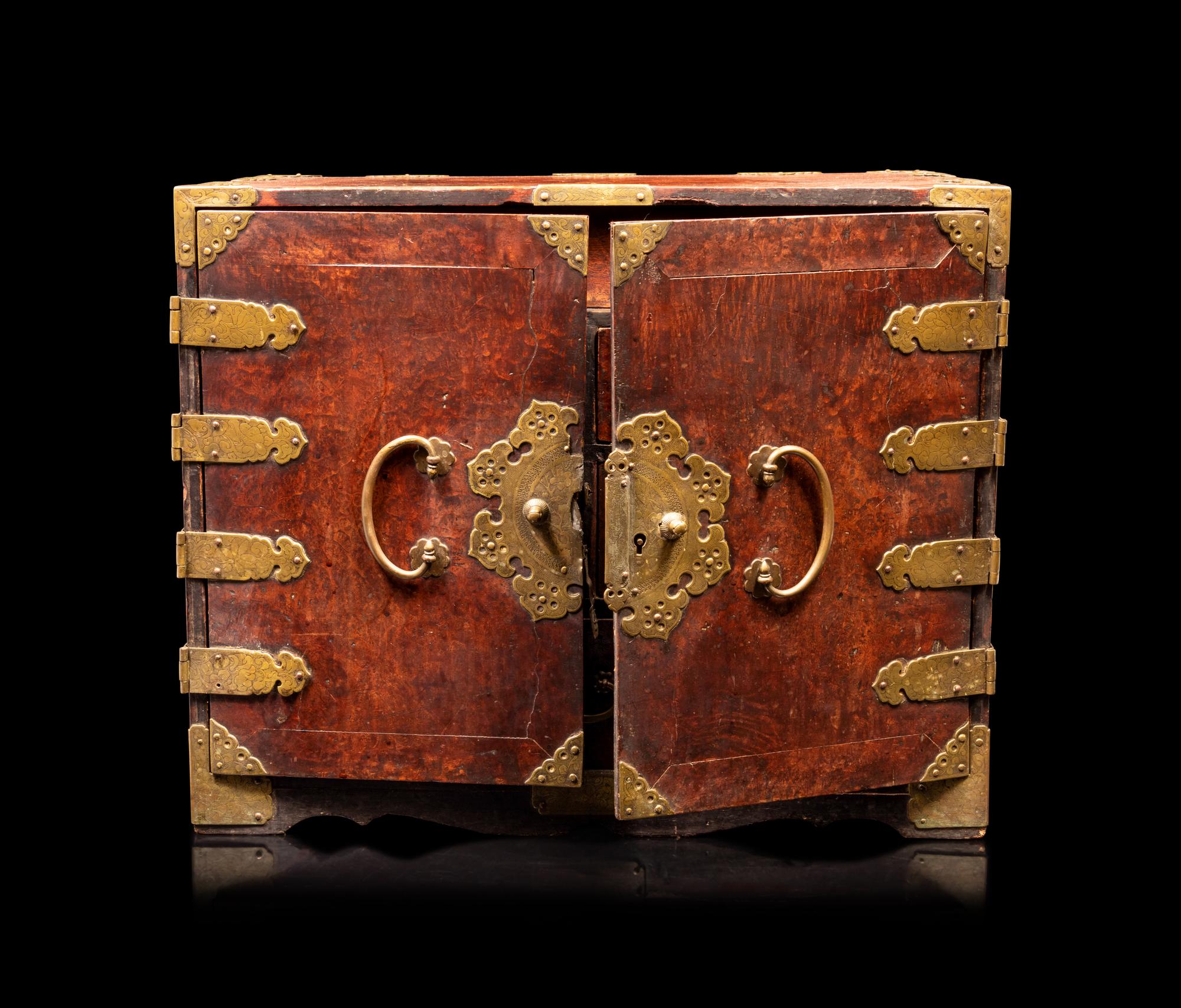 A Burlwood and Hardwood Chest