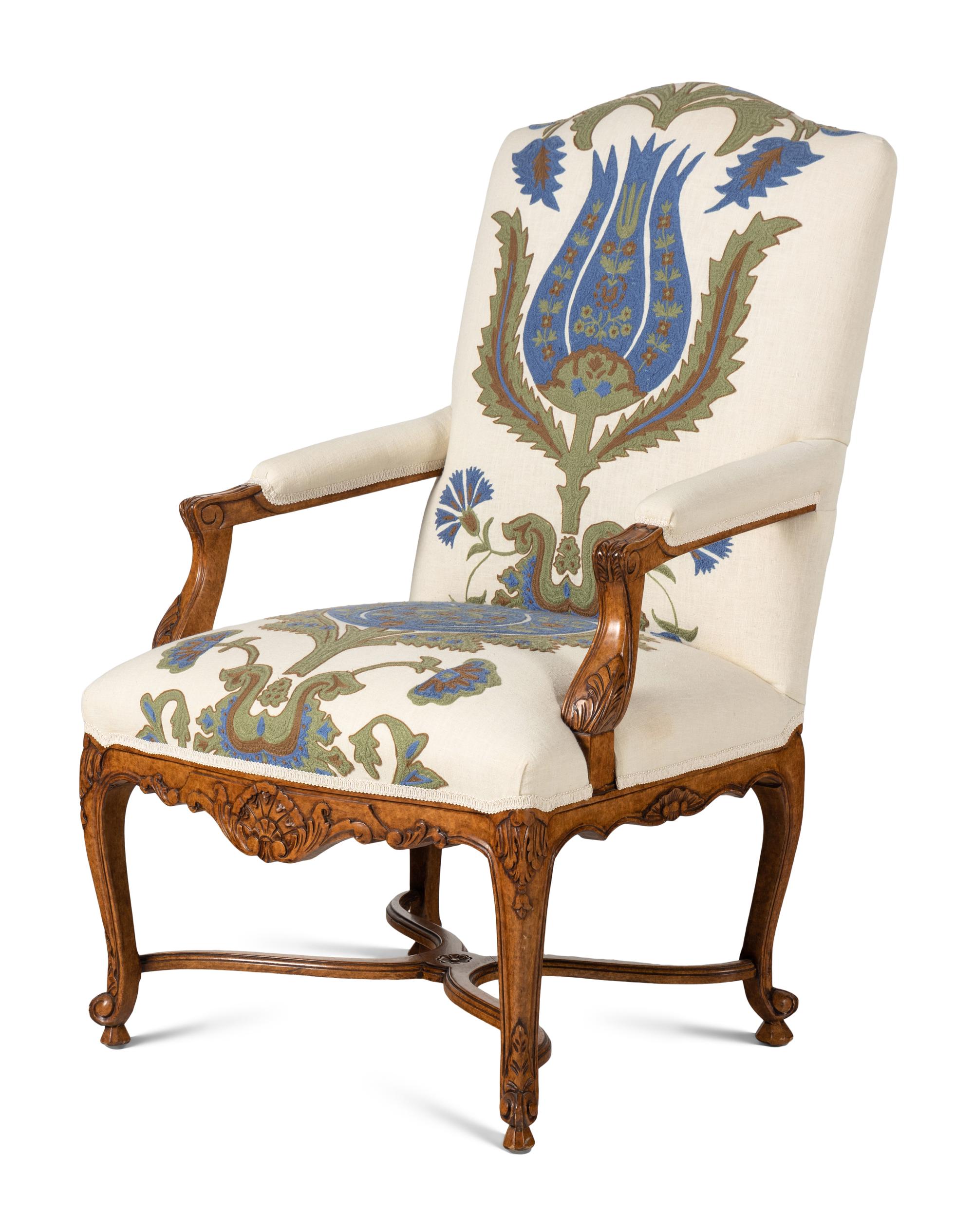 A Pair of Régence Style Armchairs