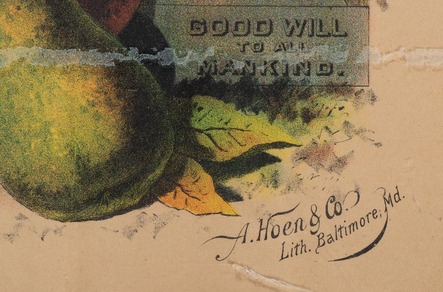 [POST-RECONSTRUCTION]. The South has United to make a Grand Exposition of Southern Products , in the Capital City of the Old North State Raleigh, NC, and Invites the World to View the Great Display . Baltimore, MD: A. Hoen & Co, 1891.