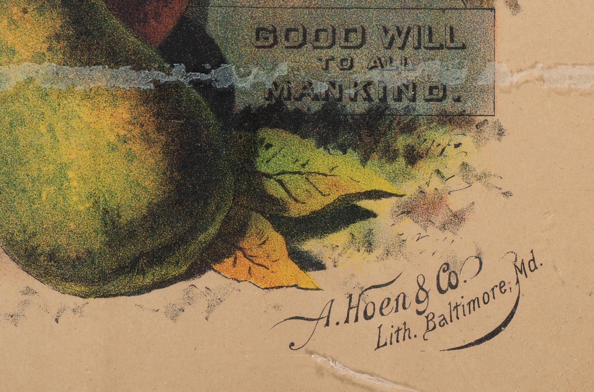 [POST-RECONSTRUCTION]. The South has United to make a Grand Exposition of Southern Products , in the Capital City of the Old North State Raleigh, NC, and Invites the World to View the Great Display . Baltimore, MD: A. Hoen & Co, 1891.