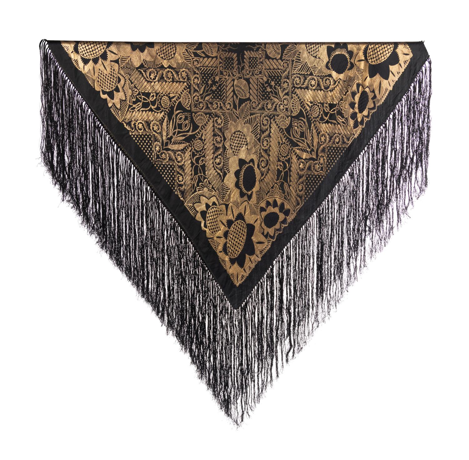 Silk Lamé Shawl, 1920s