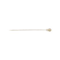 Multigem and White Gold Bracelet and Stick Pin