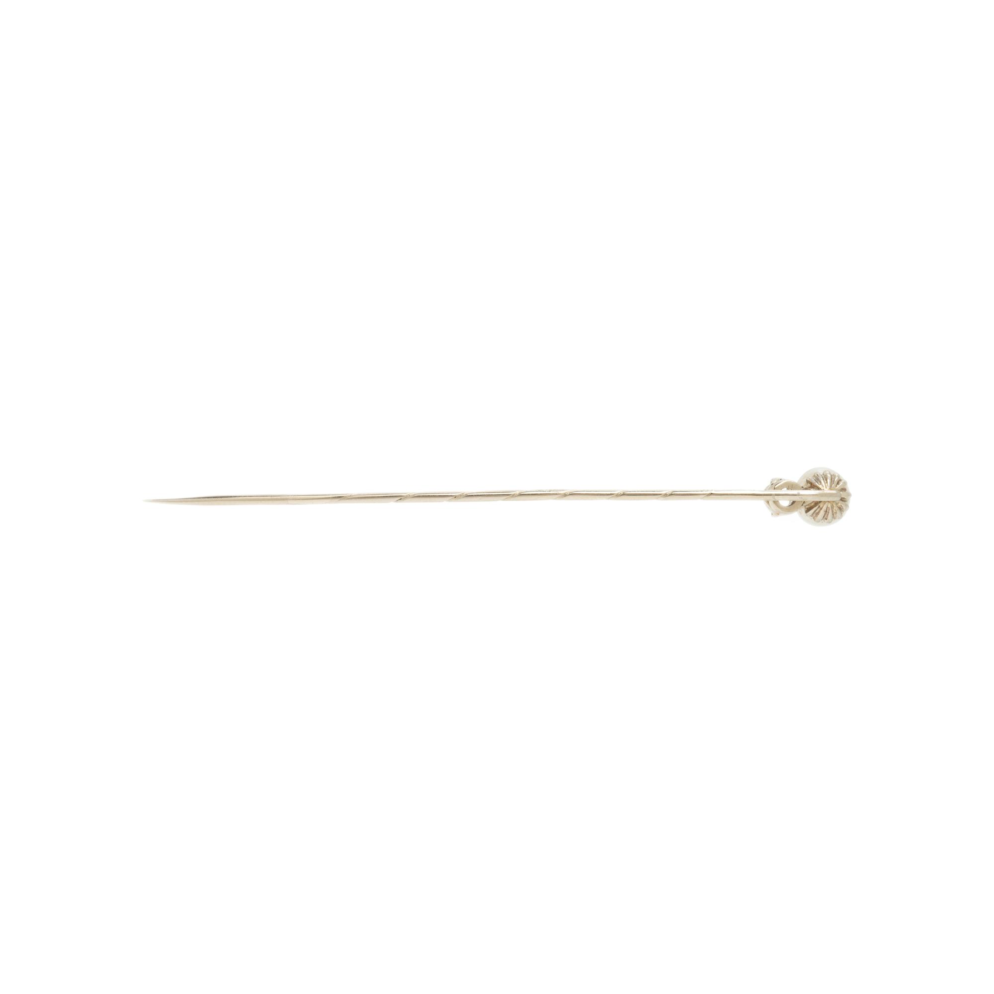 Multigem and White Gold Bracelet and Stick Pin