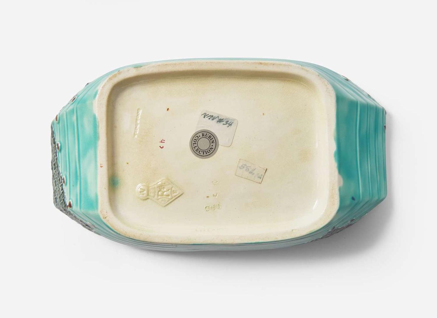 A Wedgwood Argenta Ware "Sardinia" Boat-Form Sardine Box, UK, 1878