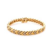 YELLOW GOLD AND DIAMOND BRACELET