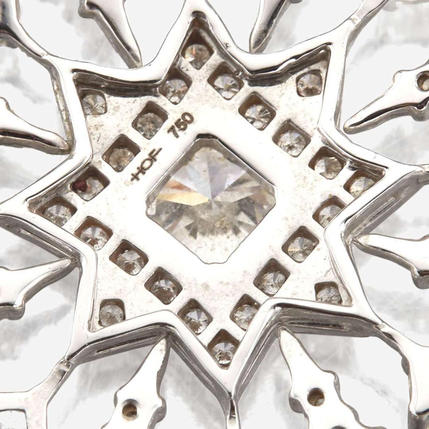 A diamond and white gold pendant, Hearts on Fire