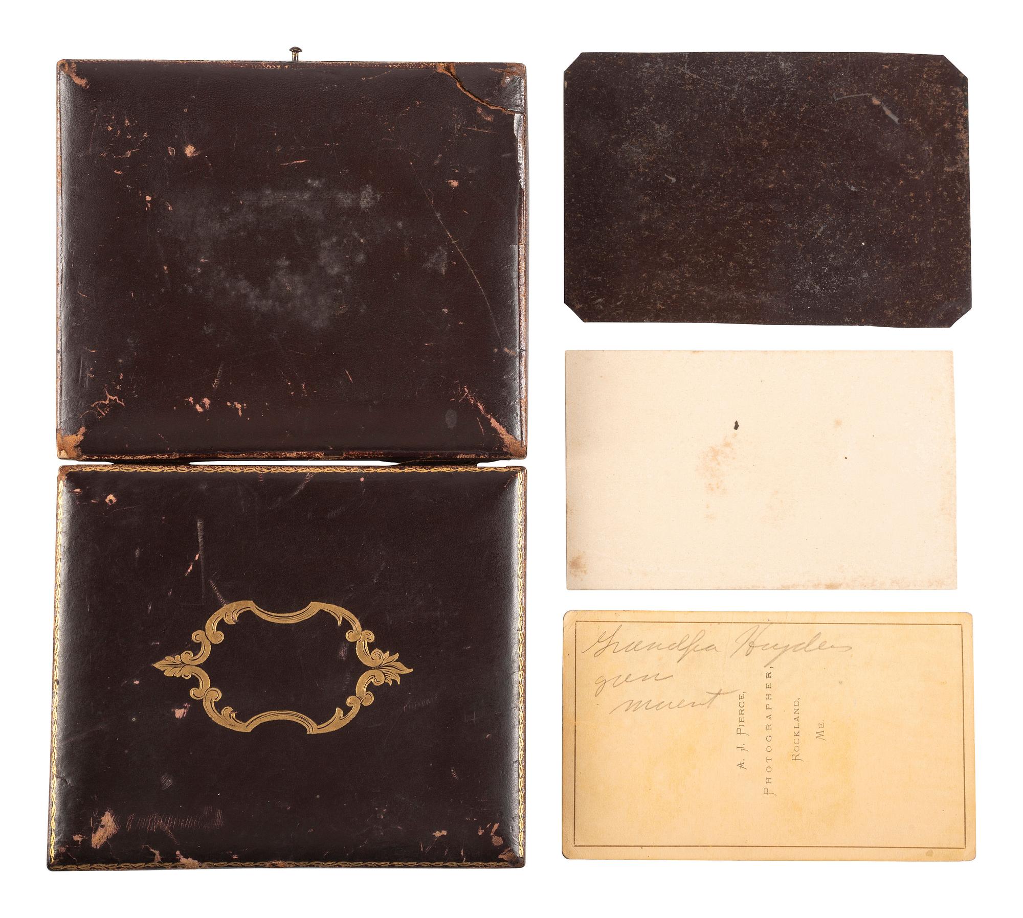 [SCIENCE & TECHNOLOGY]. Charles M. Hayden (1845-1934) archive featuring a patent model for a gun mount with associated photographs, letters, and sketchbook.