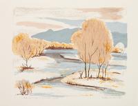 Five Works: Three Horses ; First Snow , edition 1/125; November, edition 115/120; Cerro Gordo , edition 100/120; Rio Grande in Winter, edition 23/146