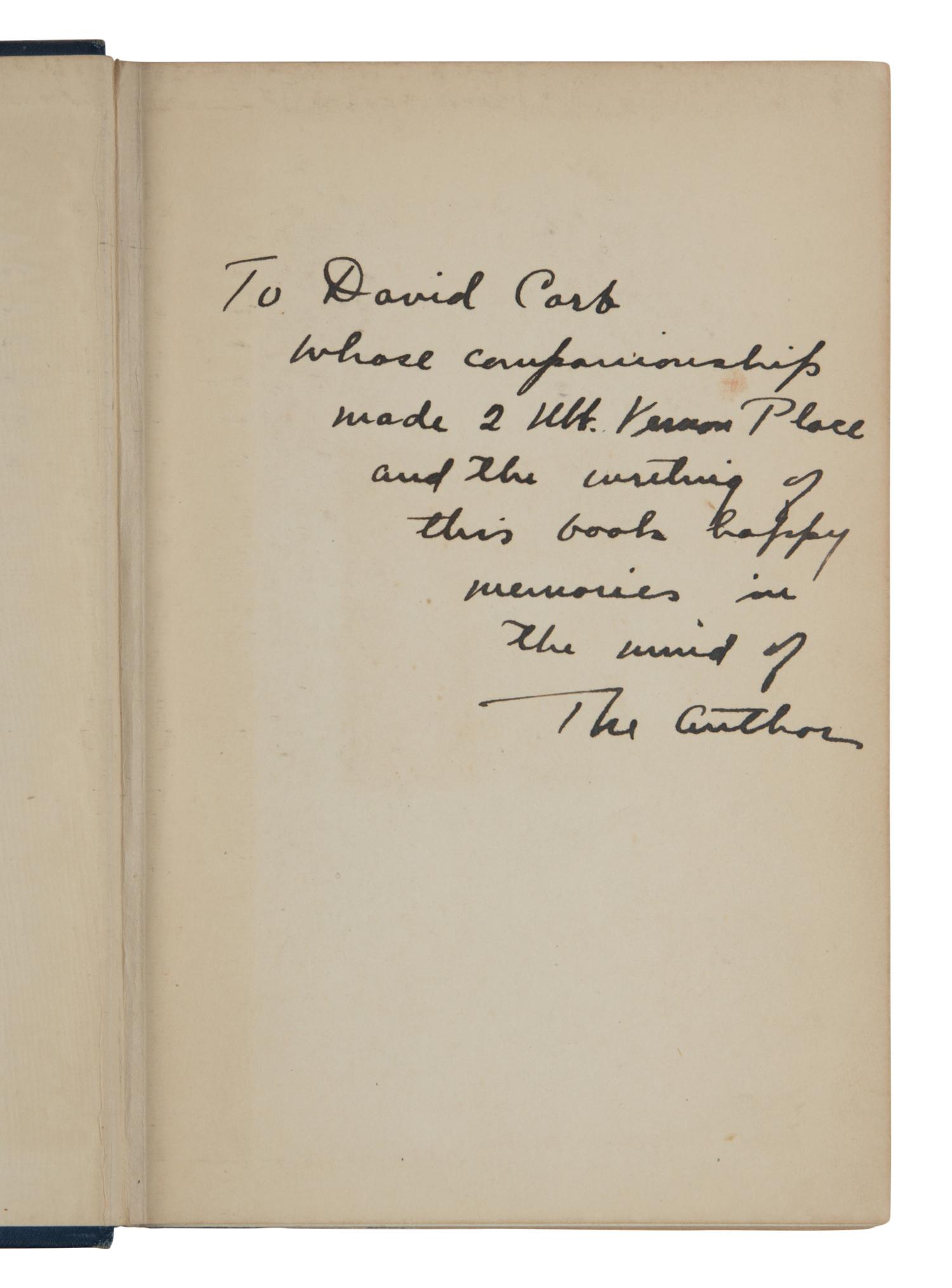 BIGGERS, Earl Derr (1884-1933). A pair of FIRST EDITIONS, comprising:
