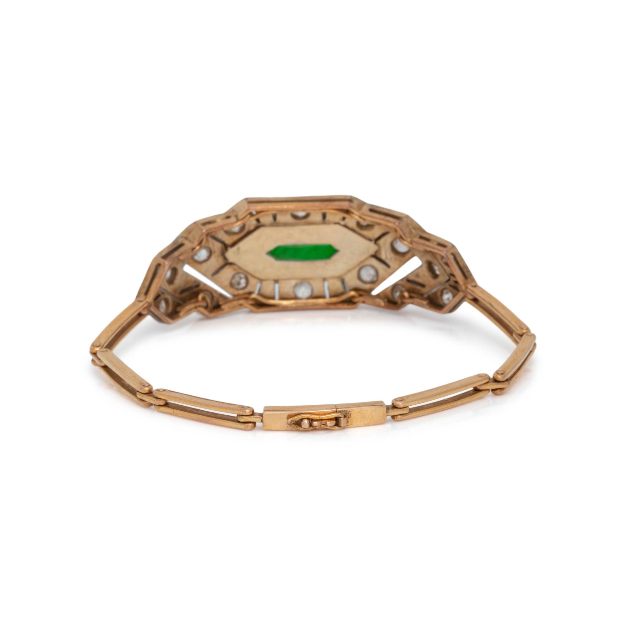 JADE AND DIAMOND BRACELET