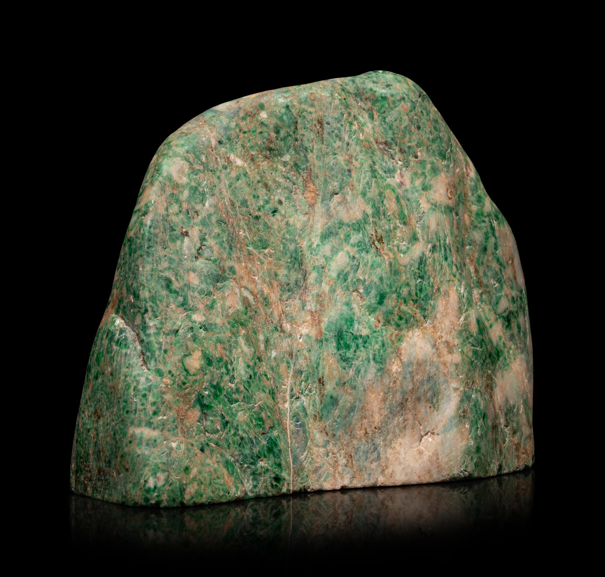 A Chinese Green Jadeite Mountain