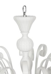 An Italian Murano Style Opaline Glass Chandelier