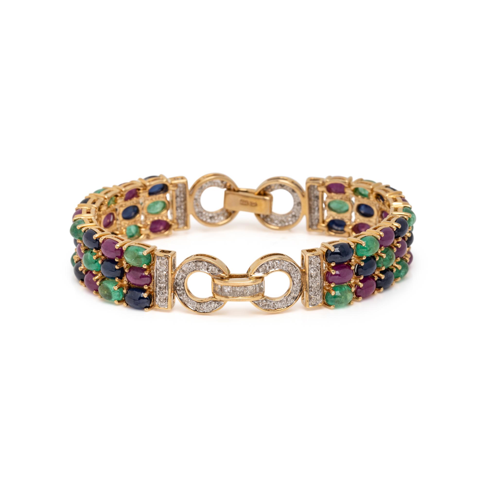DIAMOND AND MULTIGEM BRACELET
