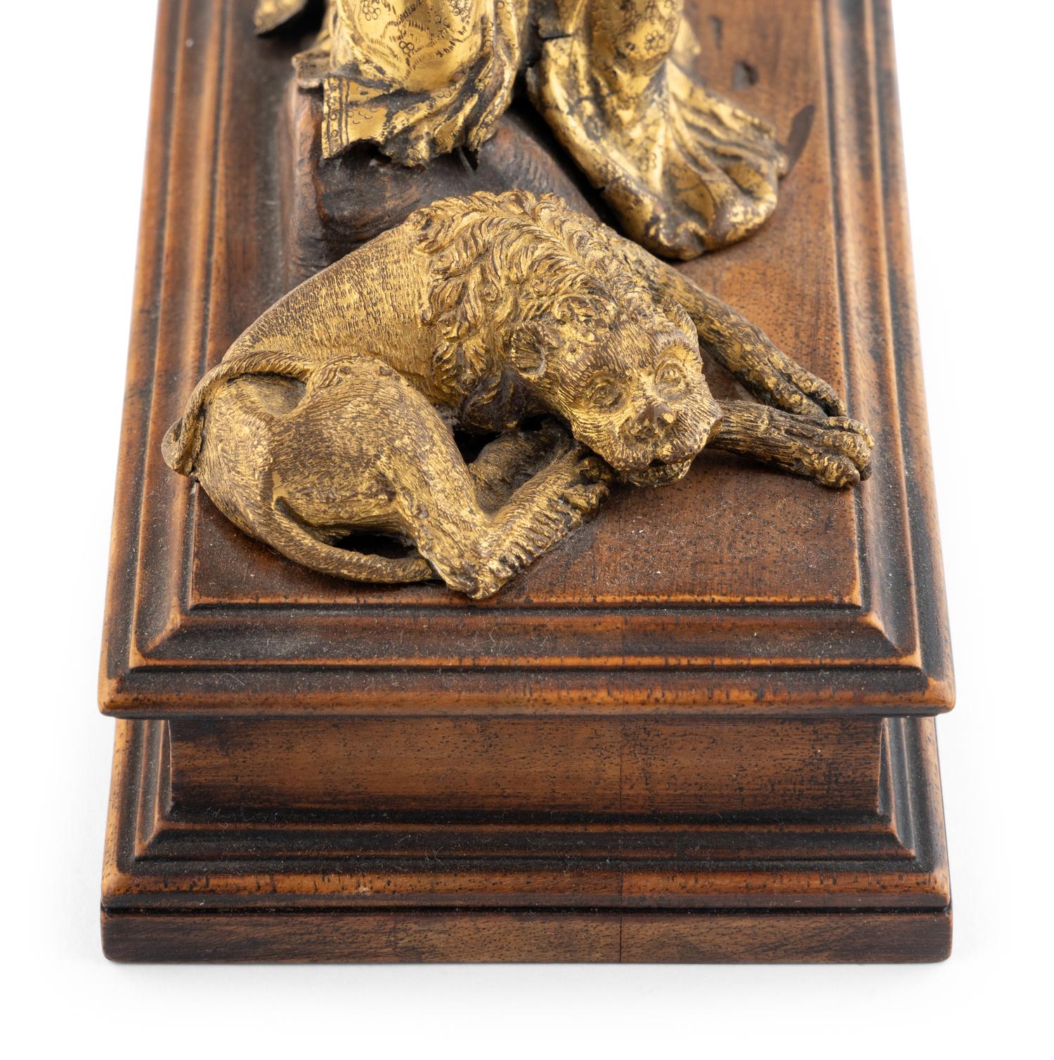 A Gilt-Bronze Group of St. Jerome