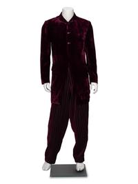 Yohji Yamamoto, Merlot Velvet Cutaway Suit