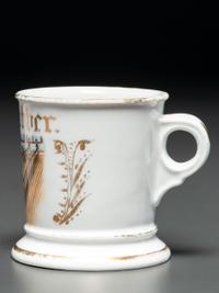 A Bowler's Porcelain Shaving Mug