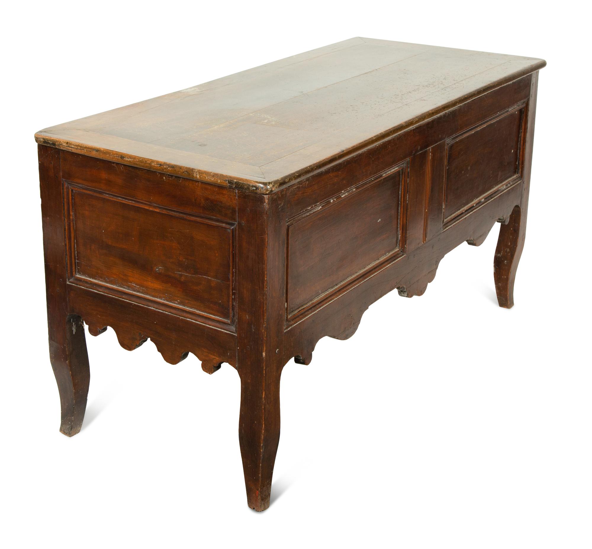 A Louis XV Style Walnut Coffer